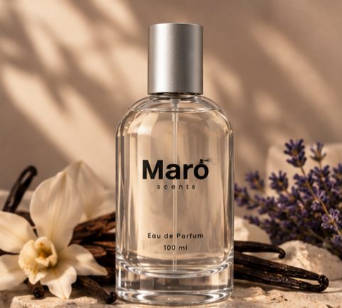 Maro Eau de Parfum 100 ml with vanilla pods, orchid and lavender